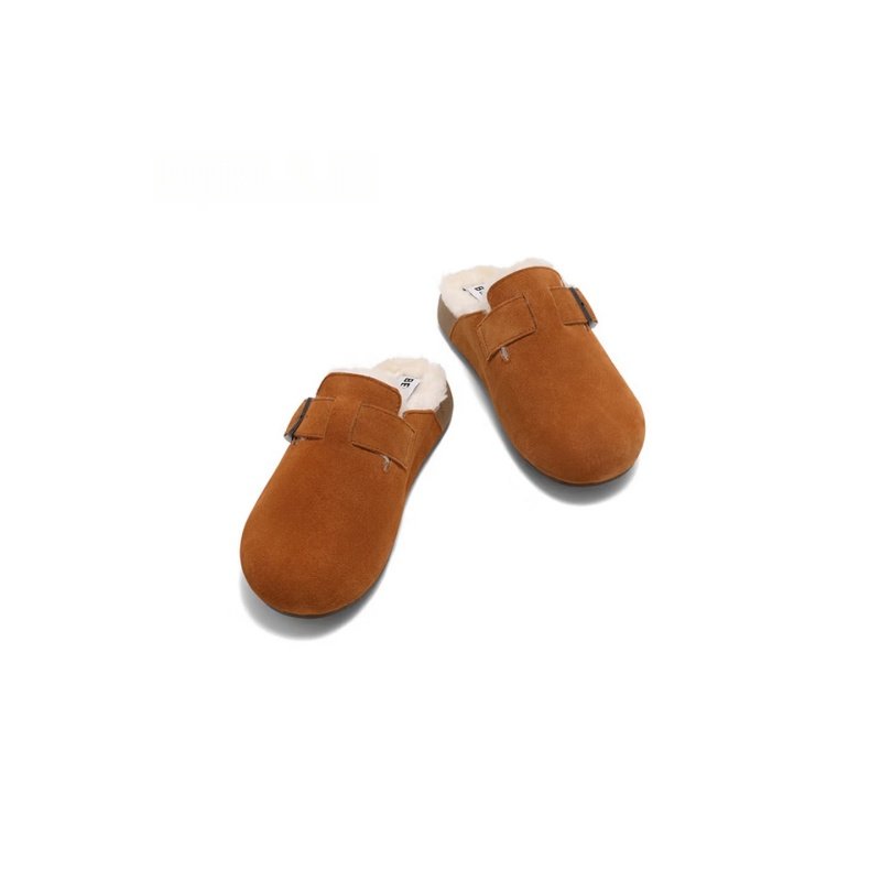 "Toast" Peninsula Mules - Ergonomic Soft-Cushion Leather Clogs (8NR01-mr) - Image 8