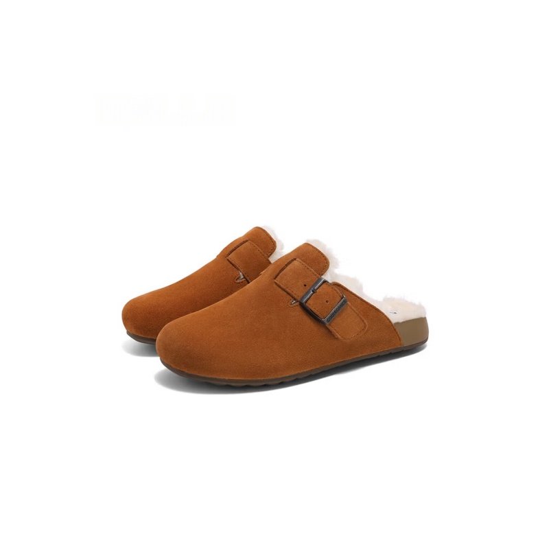 "Toast" Peninsula Mules - Ergonomic Soft-Cushion Leather Clogs (8NR01-mr) - Image 7
