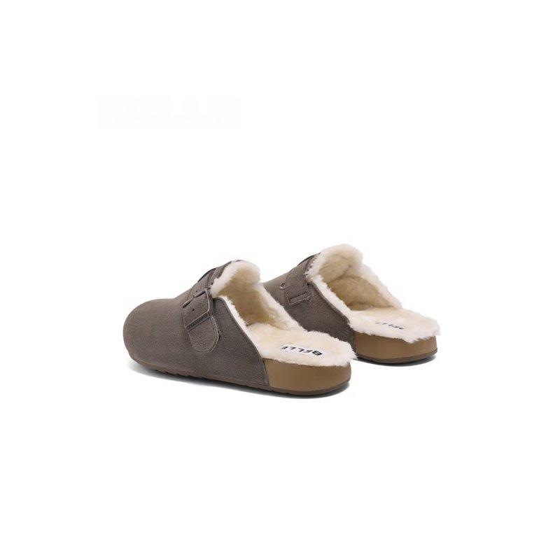 "Toast" Peninsula Mules - Ergonomic Soft-Cushion Leather Clogs (8NR01-mr) - Image 4