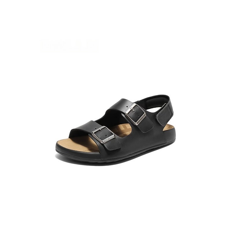 Trendy Leisure Sandals - Premium Leather Beach Slides (8RF01) - Image 9