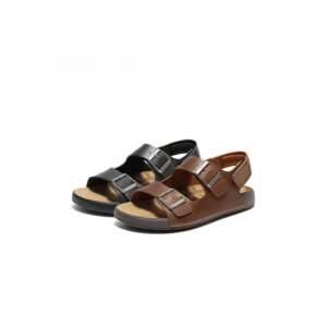 Trendy Leisure Sandals - Premium Leather Beach Slides (8RF01)