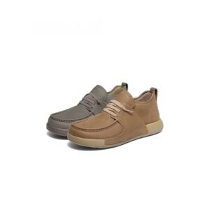 "Toast" Cube Leather Leisure Shoes - High-Rebound Heritage Sneakers (8WJ01)