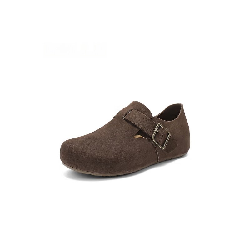 "Toast" Full-Cover Clogs - Elevated Platform Genuine Leather Mules (A2195) - Image 6