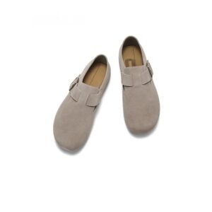 "Toast" Full-Cover Clogs - Elevated Platform Genuine Leather Mules (A2195-mr)