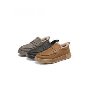 Warm Leisure Heritage Boots - Premium Leather Platform Fur-Lined Shoes (A2236-mr)