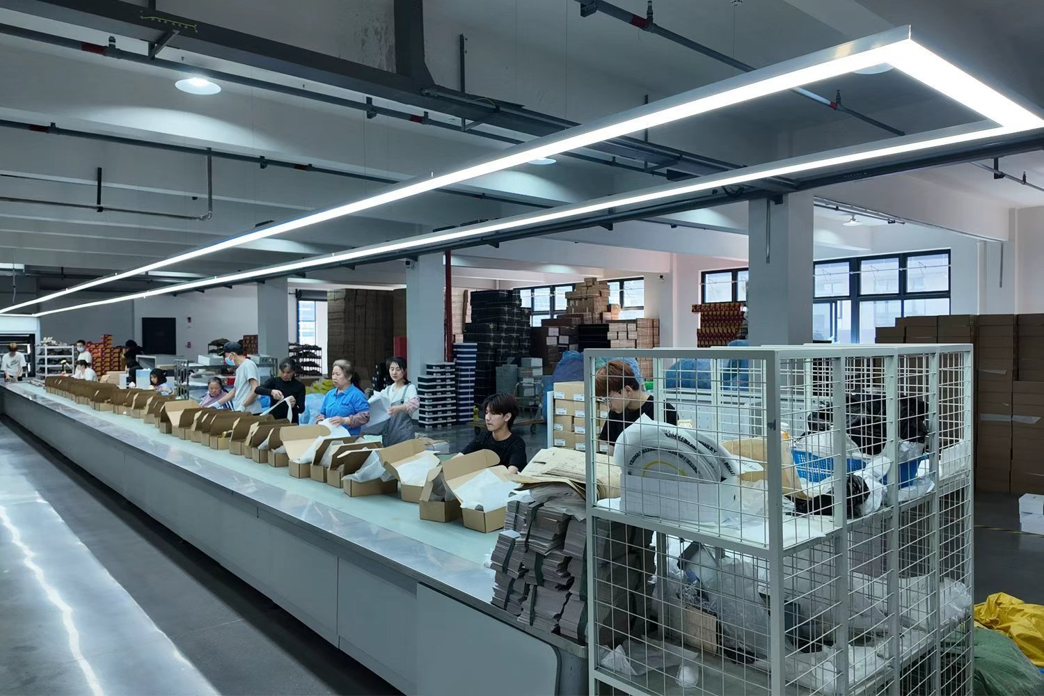SHARK footwear production floor