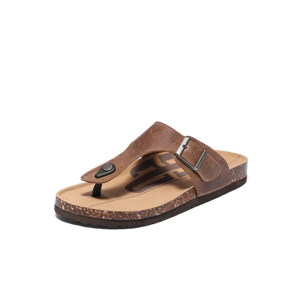 Custom Leather Toe-Post Sandals — A1902 A1902