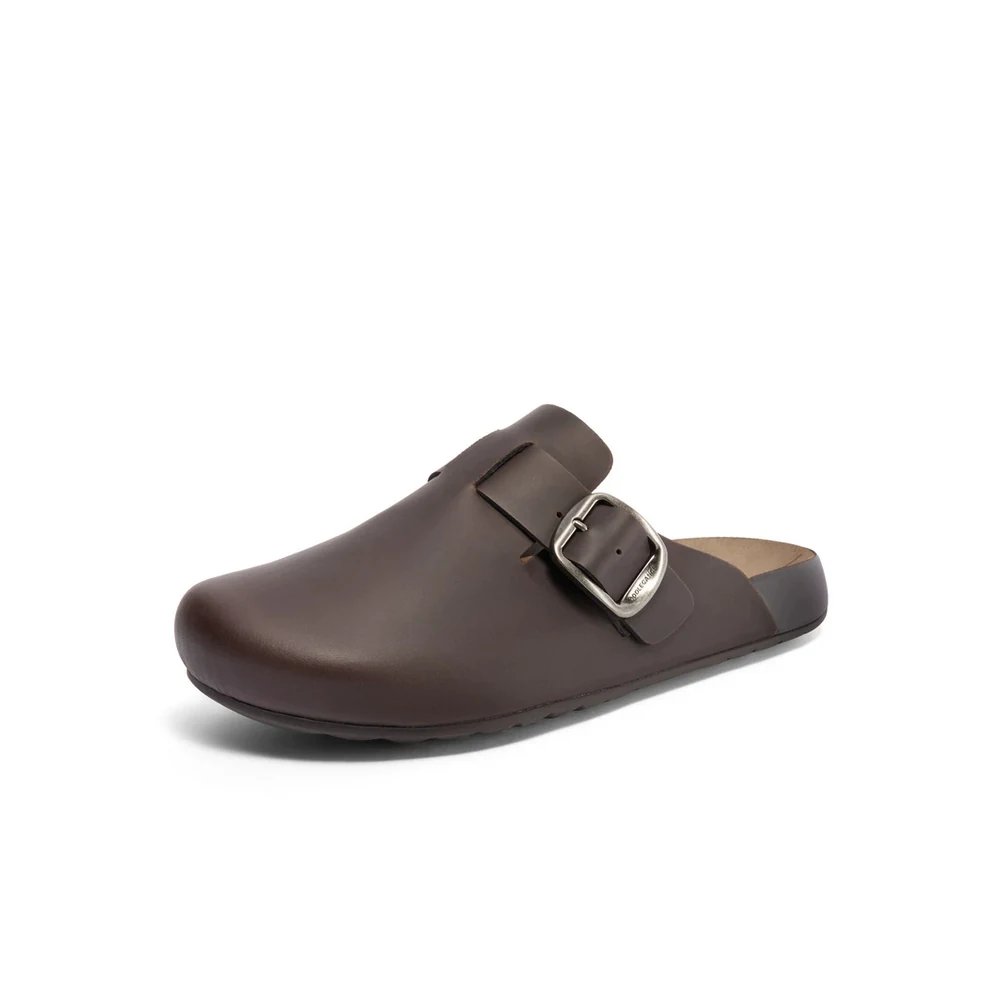 Custom Oval-Buckle Mules — A1734 A1734
