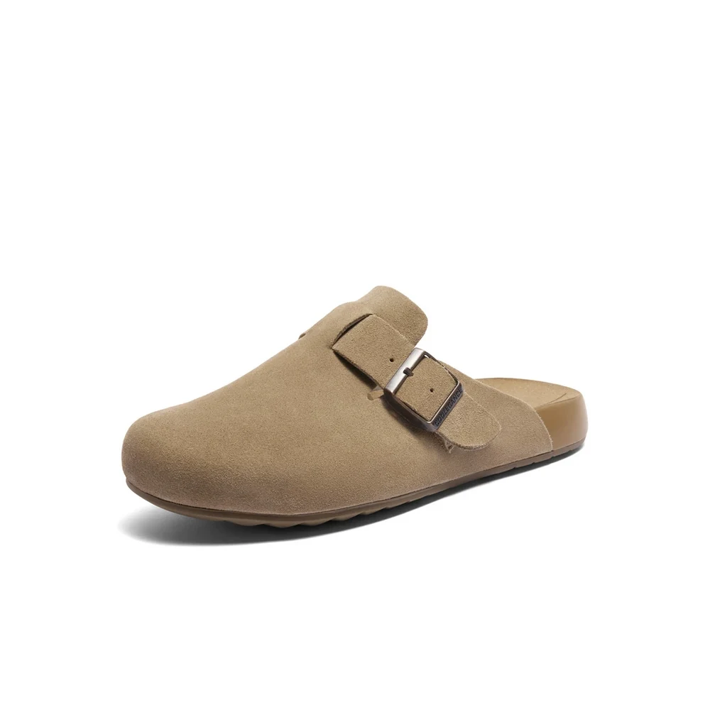 OEM Split-Leather Buckle Mules — 8NR01 8NR01