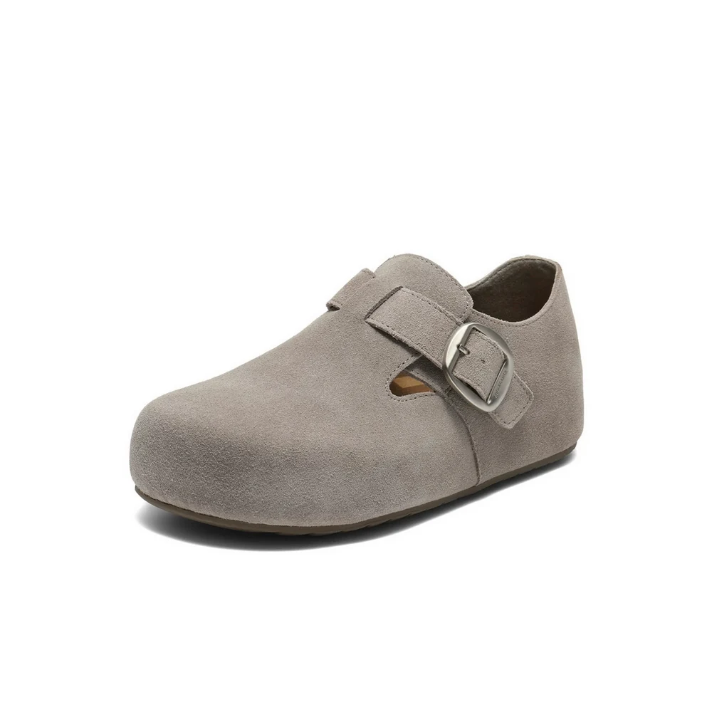 Closed-Heel Buckle Shoe Supplier — E1H1D E1H1D