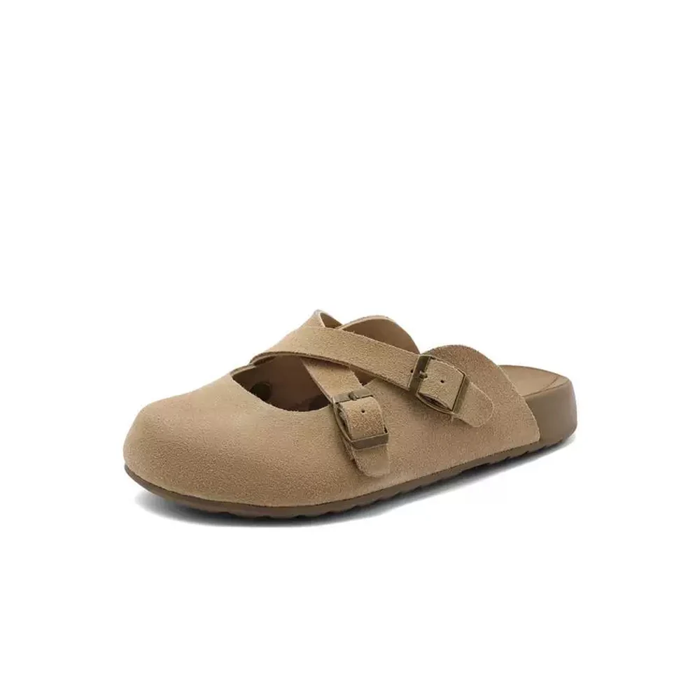 Custom Crossover Buckle Mules — B2106 B2106