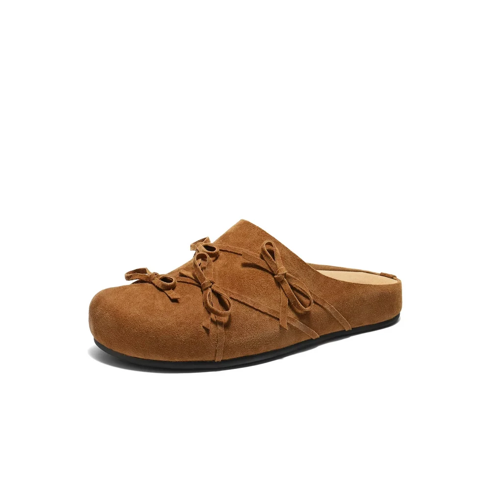 Private Label Cord-Detail Mules — E9H1D E9H1D