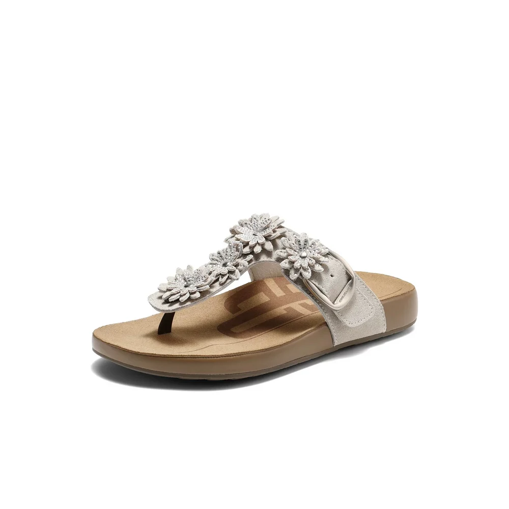 Custom Embellished Toe-Post Slides — F8E1D F8E1D
