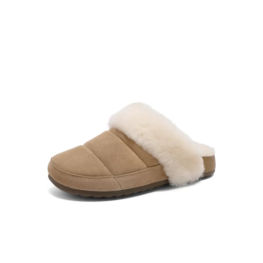 Custom Panelled Plush Mules — B2292 B2292
