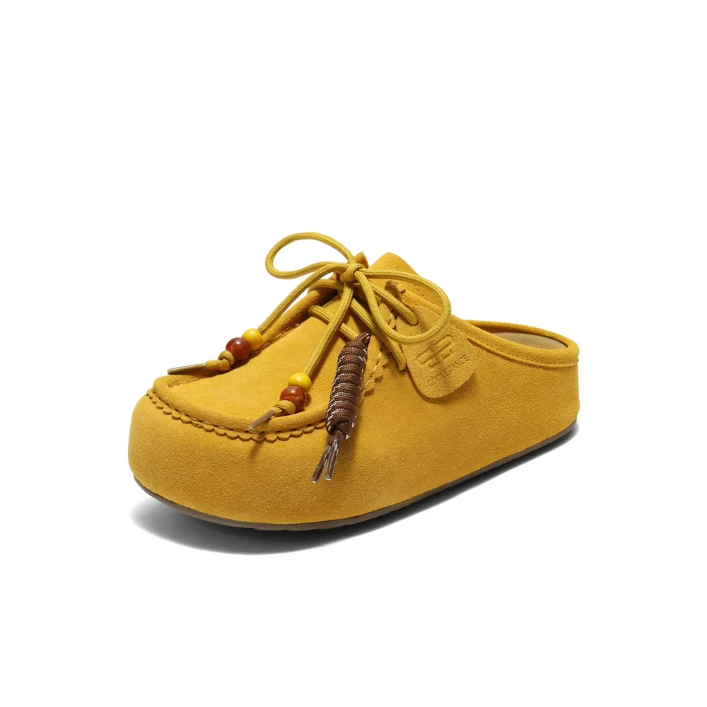 Custom Raised-Sole Moc Mules — B2706 B2706